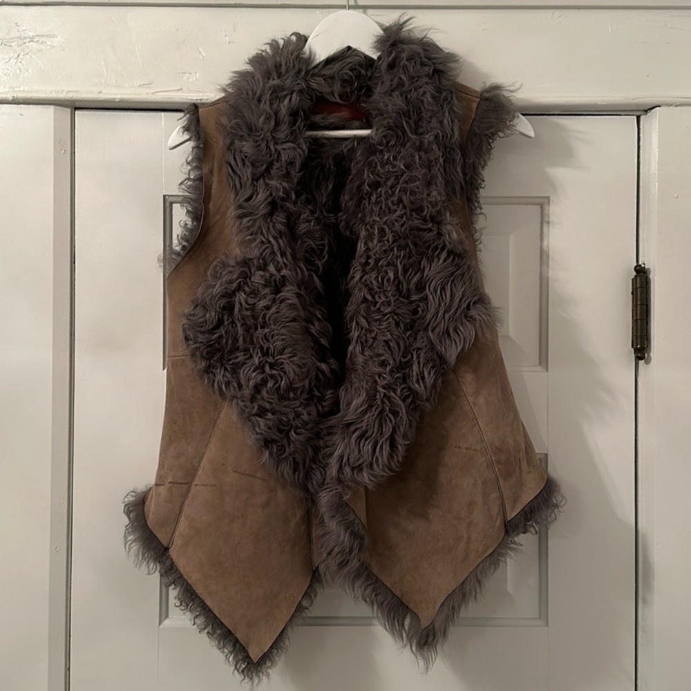 Antik Batik Fur and Suede Vest